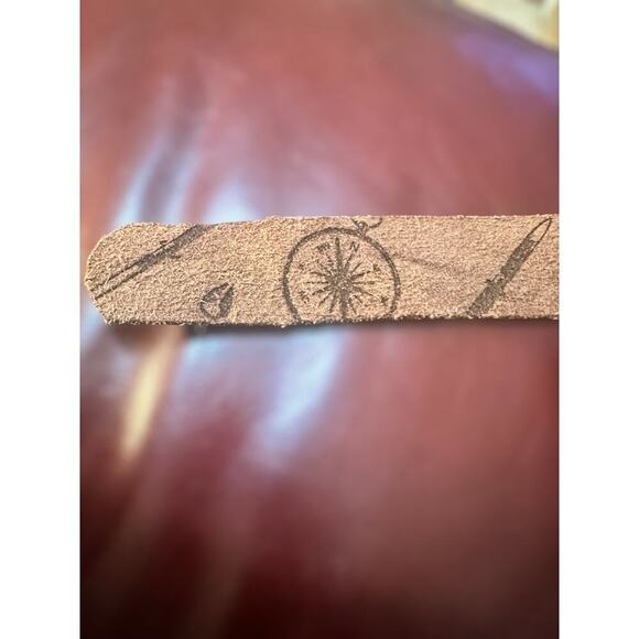 NIXON rugged 1 1/2” Wide leather  - 45” Extra Long Leather Belt - Dark Brown - Picture 4 of 5